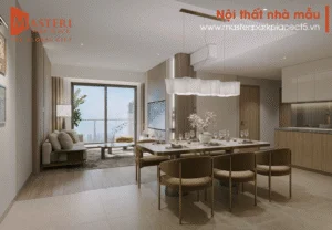 Căn hộ mẫu Phòng Bếp Masteri Park Place Tòa CT5