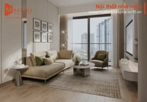 Căn hộ mẫu Phòng khách Masteri Park Place Tòa CT5