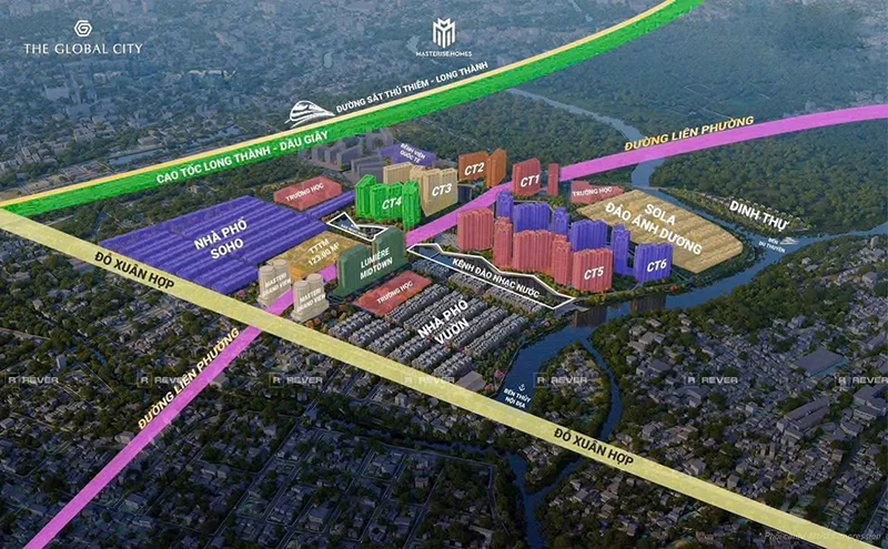 Vị Trí Nhà Mẫu Masteri Park Place 1