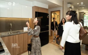 Chuỗi căn hộ mẫu Masteri Park Place nội thất gian bếp