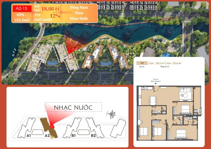 Giá Căn 4PN Masteri Park Place Tòa A T11/2025 – Căn A2-15