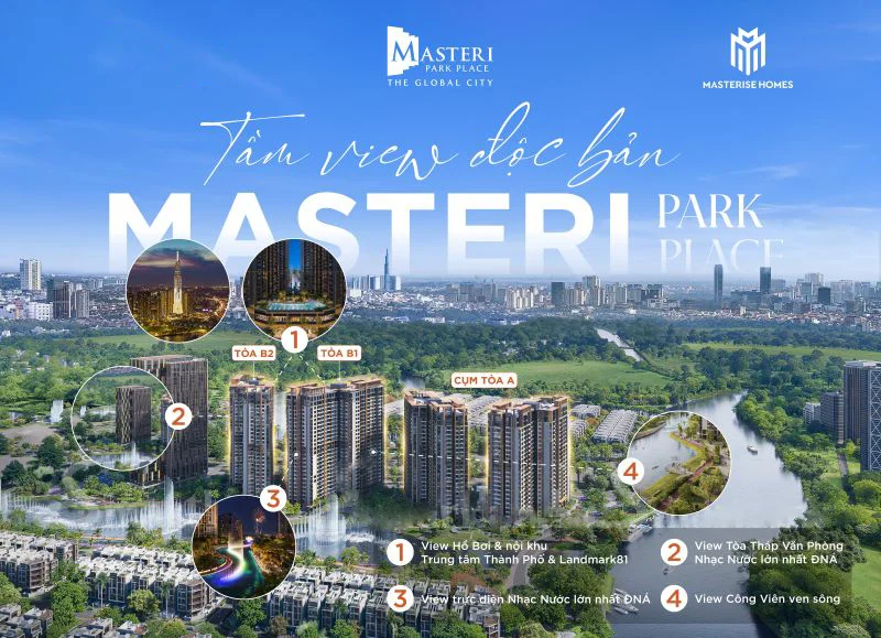 Vị Thế Độc Tôn Masteri Park Place – Đặc Quyền Tận Hưởng Tầm View Không Giới Hạn