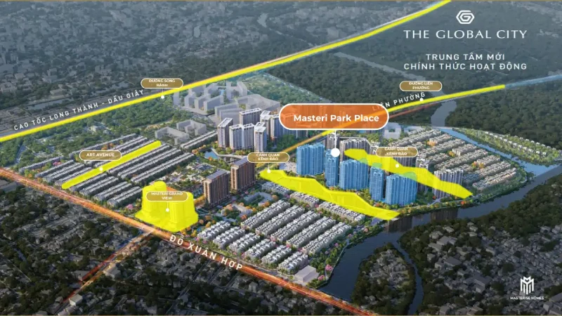 Tiềm năng vị trí Masteri Park Place The Global City