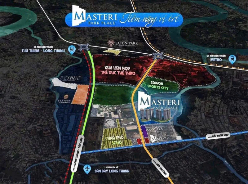 Tiềm năng Masteri Park Place Sở Hữu Vị Trí Kim Cương – Giao Lộ Của Sự Phát Triển