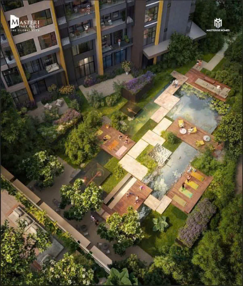 Không gian xanh và hệ sinh thái tiện ích ngay tại Masteri Park Place