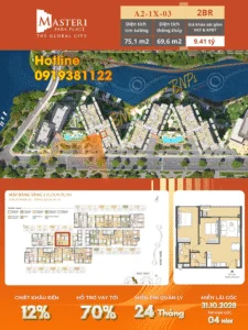 Giỏ hàng Masteri Park Place The Global City